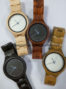 Fashion Women′s Wood Watch with Japan Quartz Movement